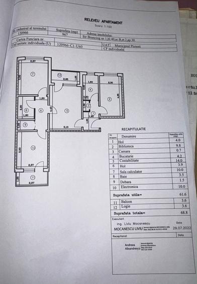 Apartament cu 4 camere semidecomandat în Satu Nou