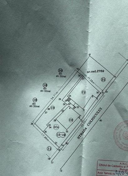 Teren Construcții intravilan de 800 mp, în Brâncoveanu