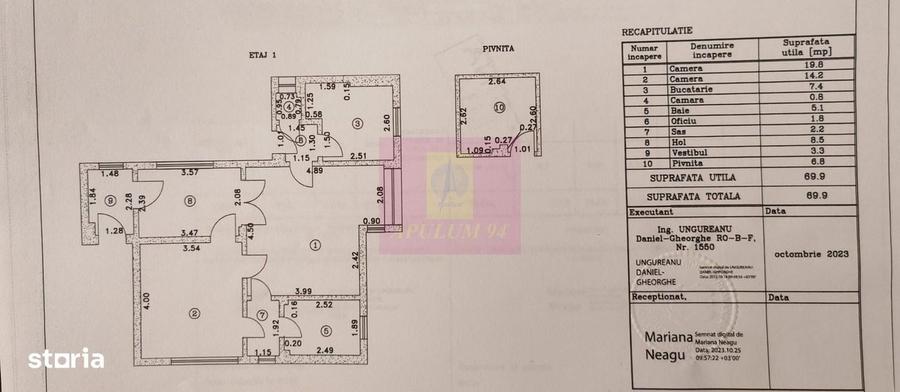 Apartament cu 2 camere în Foișorul de Foc