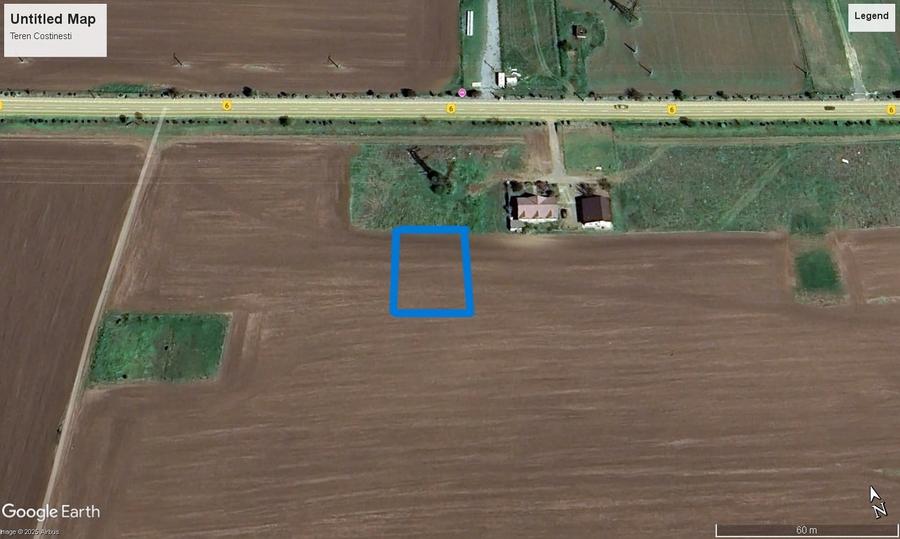 Teren Construcții intravilan de 500 mp, în Vest