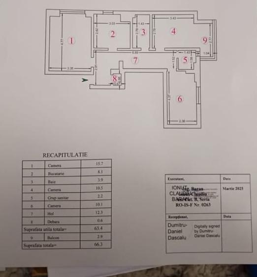 Apartament cu 3 camere decomandat, mobilat în Nicolina