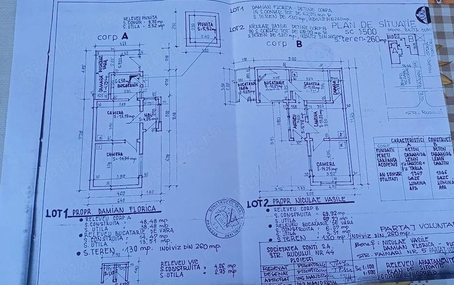 Casă cu 2 camere cu Teren 200 Mp în Rudului