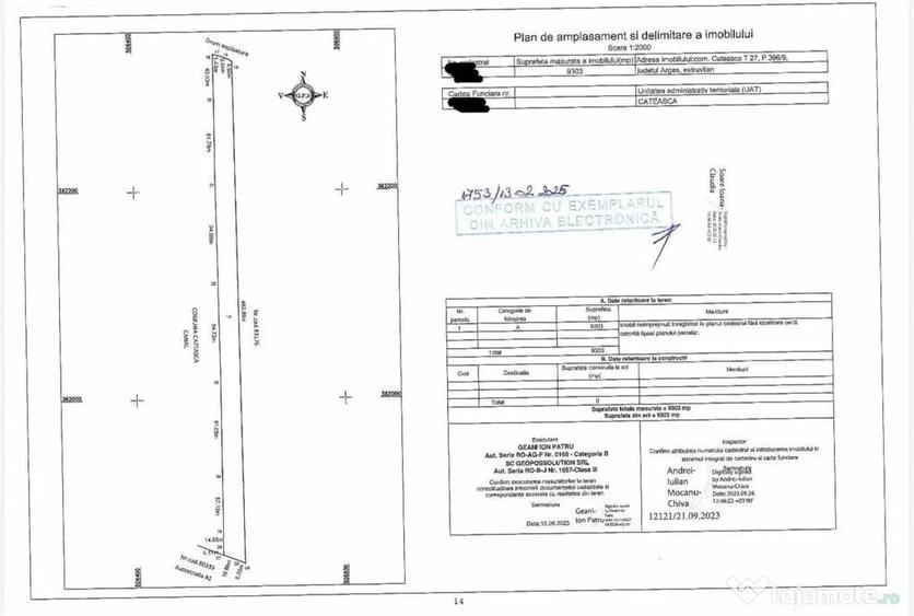 Teren investitional 9.303 mp | Proximitate Autostrada A1 ... - 2