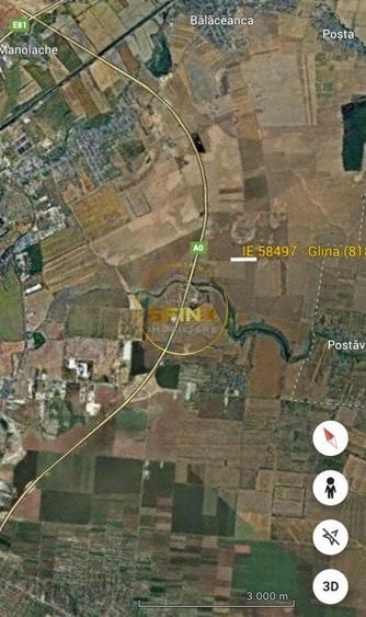 Teren agricol intravilan de 8186 mp, în Glina