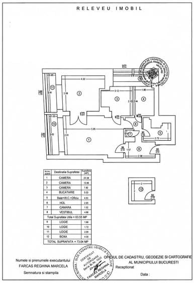 Apartament cu 3 camere semidecomandat, mobilat în Calea Victoriei