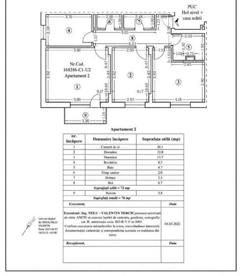 Apartament 3 camere | 2 bai | parcare | zona Tractorul - 9