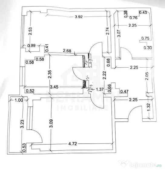 Apartament cu 2 camere decomandat în 1 Mai
