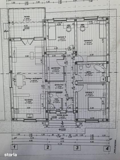 Casa la cheie pe 1 nivel 4 camere 2 bai,145 mp,500 mp teren - 10