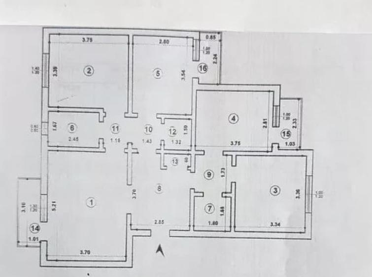 Apartament cu 4 camere decomandat, mobilat în Zimbru