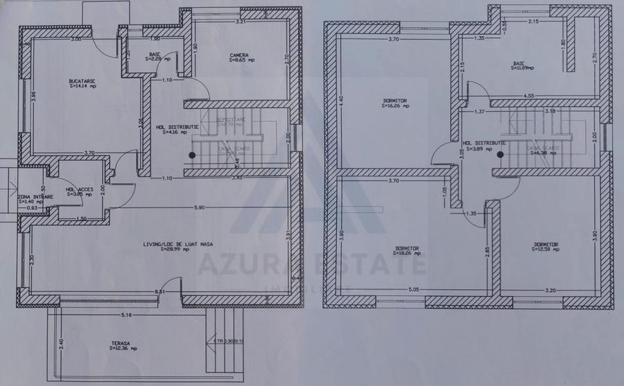 Casă individuală cu 5 camere cu Canalizare în Daia
