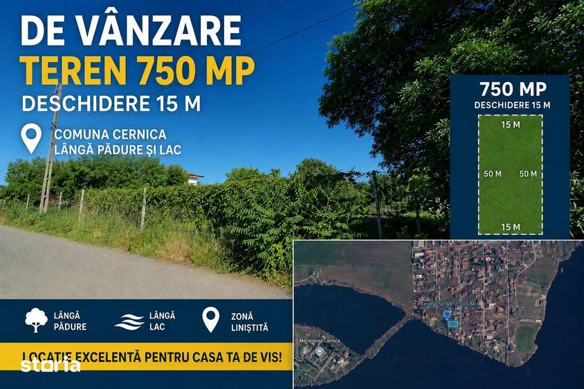 Teren de 1200 mp, în Cernica