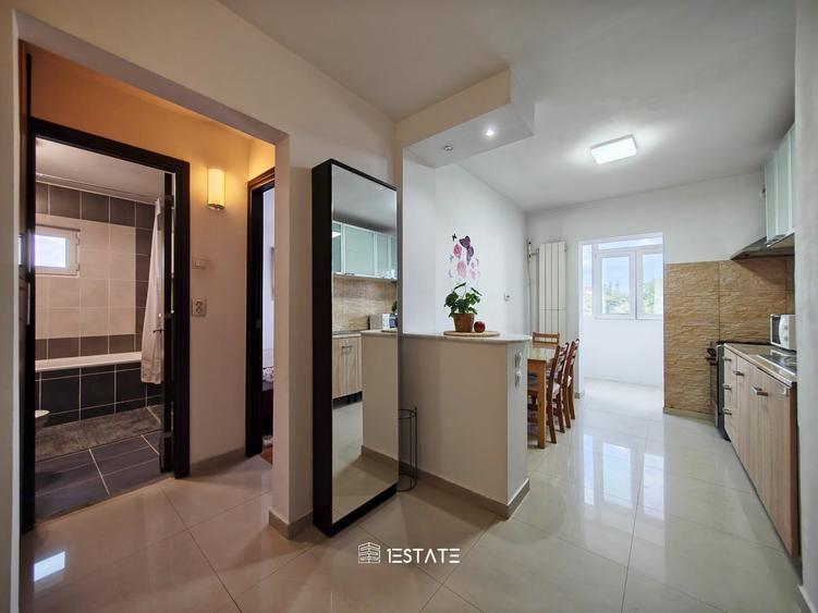 Apartament cu 2 camere decomandat, mobilat în Băneasa
