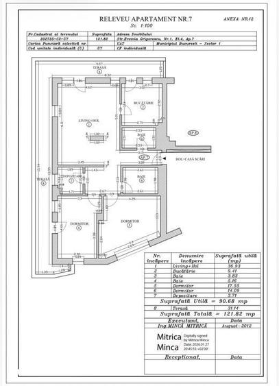 Apartament cu 3 camere decomandat în Romană