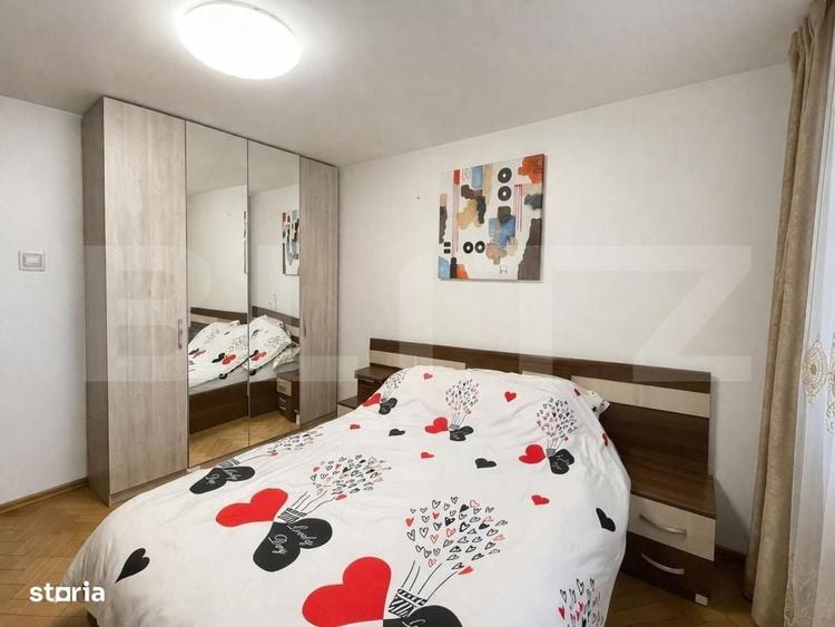 Apartament cu 3 camere semidecomandat, mobilat în Rovine