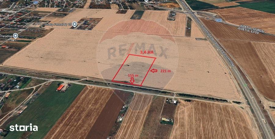 Teren de 34260 mp, în Ciorogârla