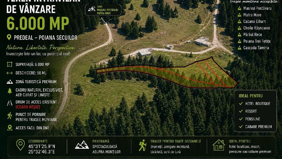 Teren agricol intravilan de 6000 mp, în Nord