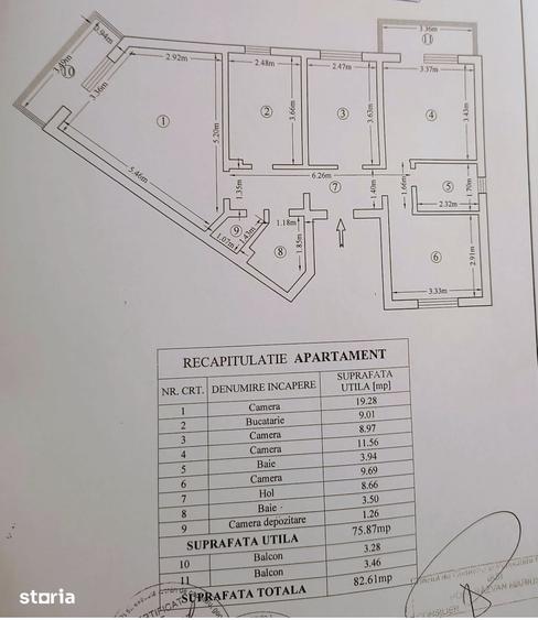 Apartament cu 4 camere decomandat în Tătărași