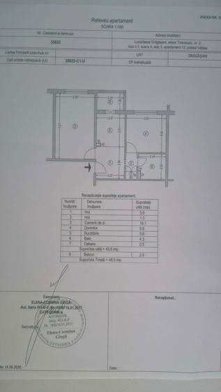 Apartament cu 2 camere decomandat în Central