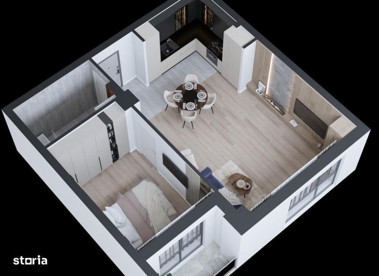 Apartament cu 2 camere în Cug
