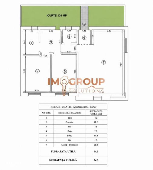 Apartament cu 3 camere în Rediu