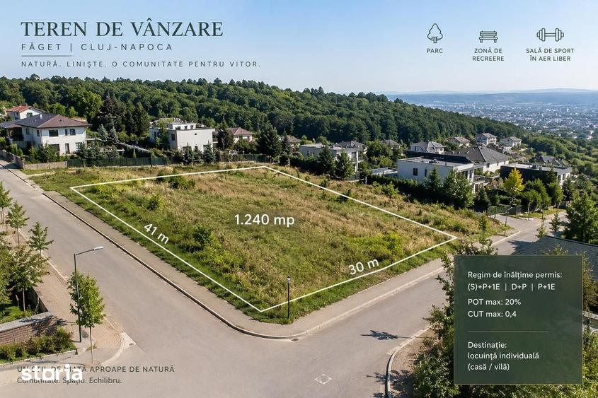 Teren de 1240 mp, în Făget