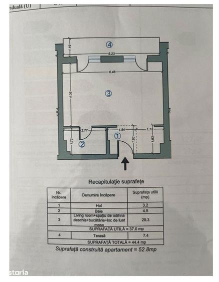 Apartament cu 2 camere, mobilat în Pipera — fotografia 3
