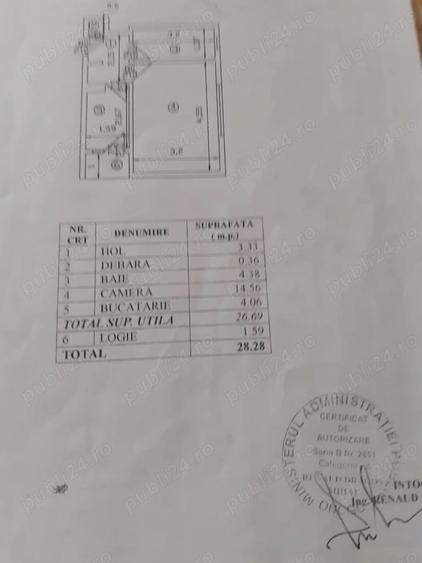 Garsonieră decomandată în Giurgiului