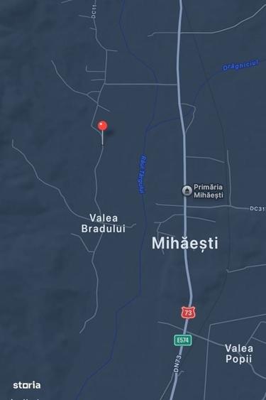 Teren de 7500 mp, în Mihăești