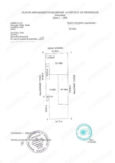 Casă individuală cu 4 camere cu Teren 4600 Mp în Chilia Veche