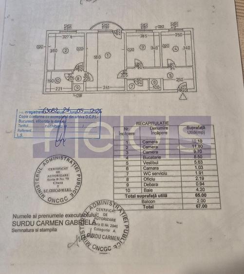 Apartament cu 3 camere semidecomandat, mobilat în Titan