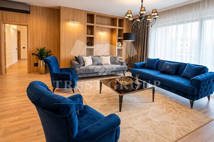 Apartament cu 4 camere decomandat, mobilat în Herăstrău