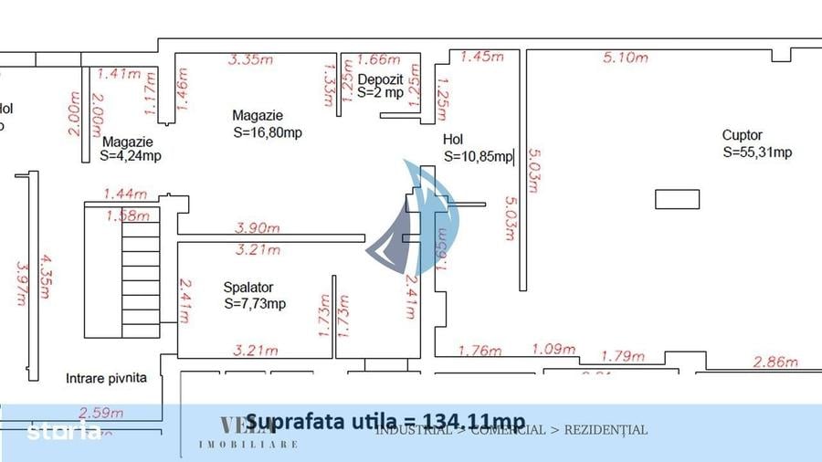 Spațiu comercial, de 134 mp, în Tudor