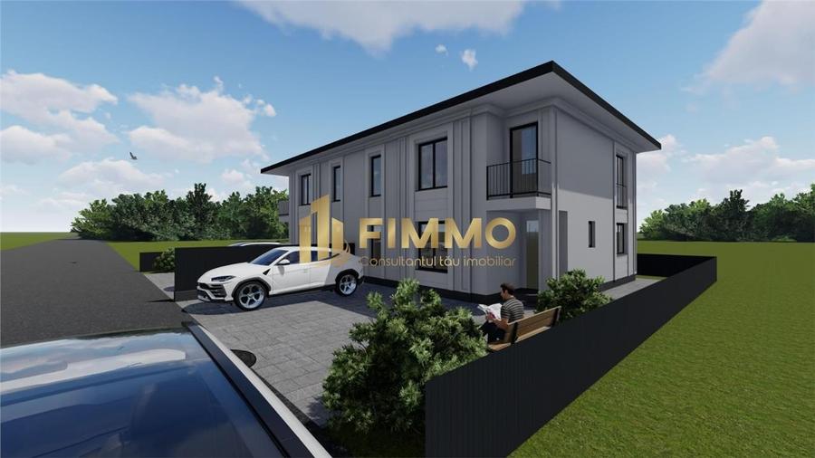 Duplex cu 4 camere cu Canalizare în Ipotești