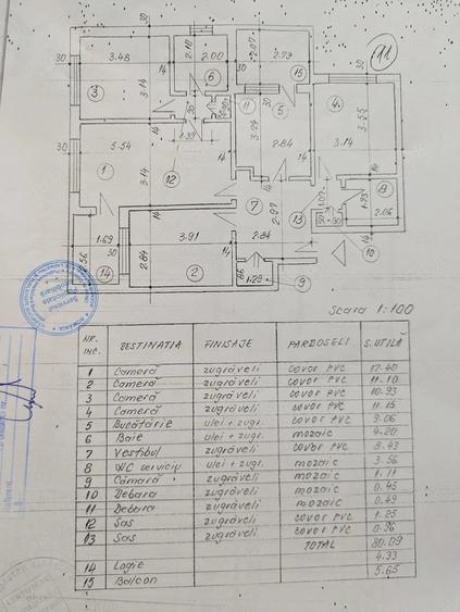 Apartament cu 4 camere semidecomandat în Crângași