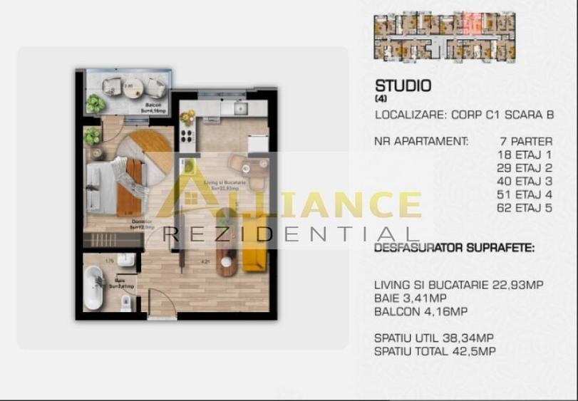 Apartament cu 2 camere decomandat în Central