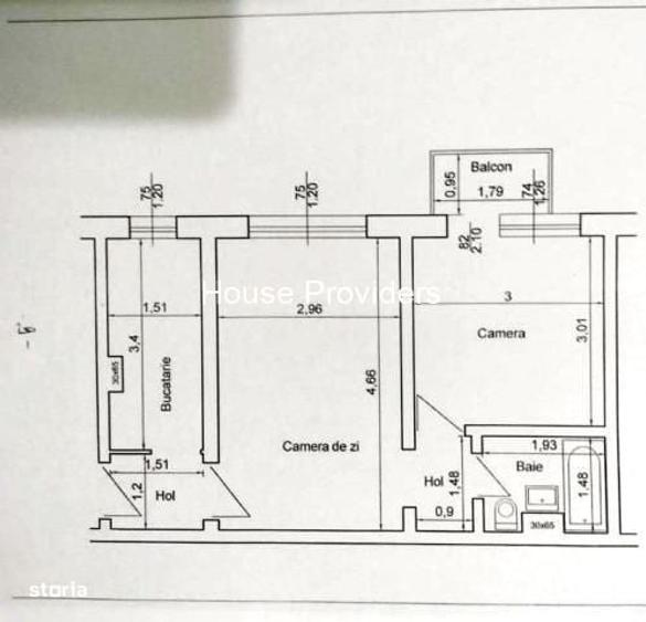 Apartament cu 2 camere semidecomandat în Ferentari