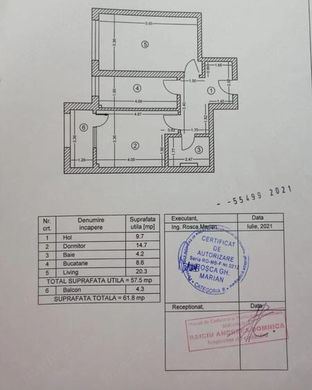 Apartament cu 2 camere decomandat în Berceni