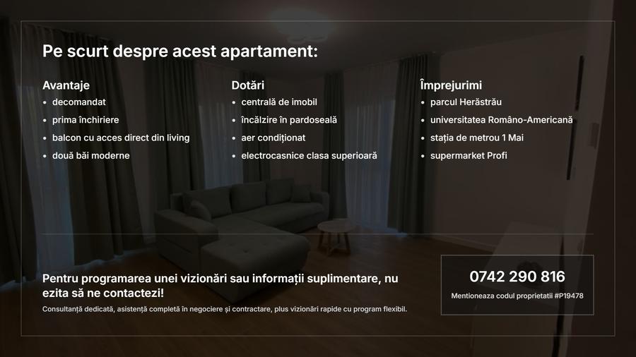 Apartament cu 3 camere decomandat, mobilat în P-ta Presei Libere