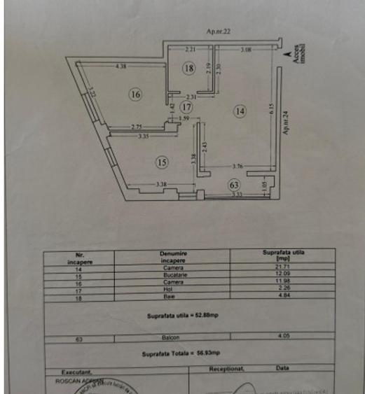 Apartament cu 2 camere semidecomandat, mobilat în Tomis Plus