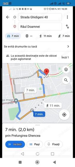 Apartament cu 3 camere decomandat în Central