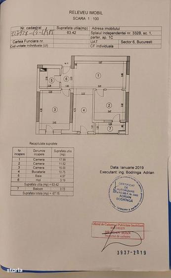 Apartament cu 3 camere decomandat în Grozăvești