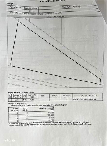Teren de 8355 mp, în Saca
