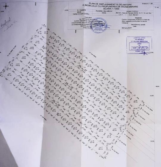 Teren Construcții intravilan de 320 mp, în Berceni