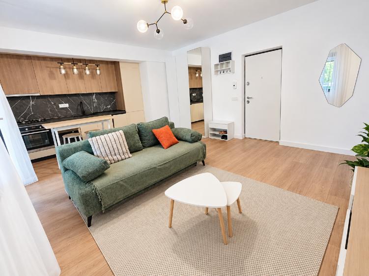 Apartament cu 2 camere semidecomandat, mobilat în Brâncoveanu