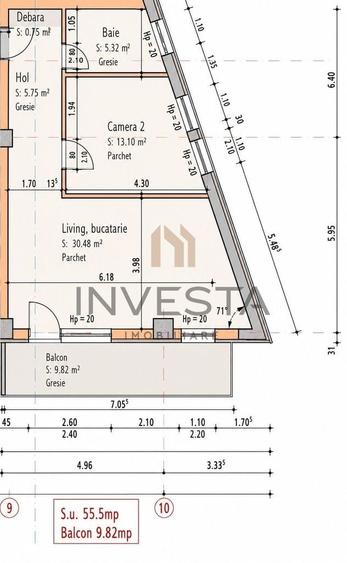 Apartament cu 3 camere semidecomandat în Someșeni