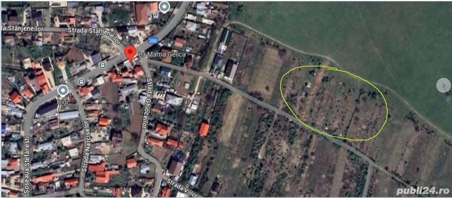 Teren de 2000 mp, în Ștefăneștii de Jos