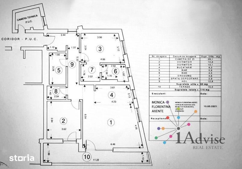 Apartament cu 3 camere în Schei