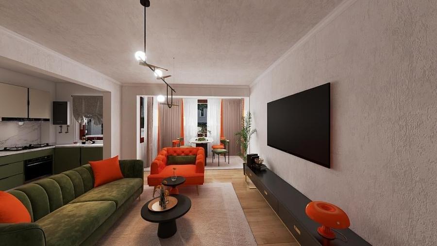 Apartament cu 3 camere în Titan