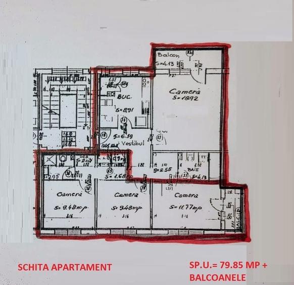 Apartament cu 4 camere decomandat în Dâmbul Rotund