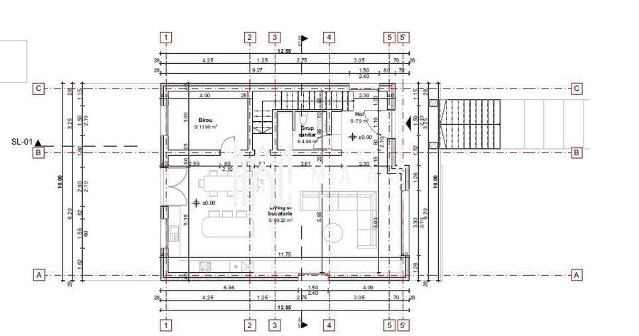 Casă individuală cu 5 camere cu Canalizare în Exterior Vest
